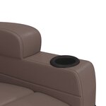 vidaXL Fauteuil Marron Similicuir