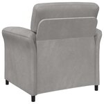 vidaXL Canapé 1 place Gris clair 88 x 83 x 95 cm Velours