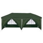 vidaXL Tente de fête pop-up 575 x 288 x 245 cm Vert
