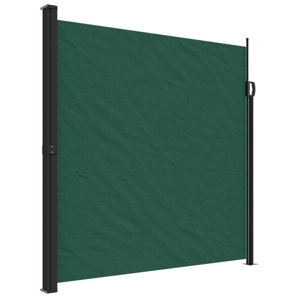 vidaXL Auvent latéral rétractable vert foncé 200x600 cm