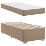 vidaXL Cadre de lit Cappuccino 100 x 200 cm Faux cuir