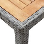 vidaXL Ensemble à manger d'extérieur 7Pièces coussins Résine tressée Gris