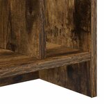 vidaXL Meuble TV Chêne fumé 50 x 35 x 45 cm Bois d'ingénierie