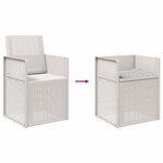 vidaXL Chaises de jardin salle à manger 2 Pièces Blanc PP