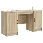vidaXL Bureau Chêne Sonoma 142 5 x 50 x 75 cm Bois d'ingénierie