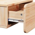 vidaXL Table de chevet Marron 44 x 32 5 x 40 cm Bois massif en pin