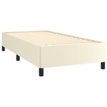 vidaXL Cadre de lit Crème 90x190 cm Similicuir