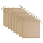 vidaXL Chaises pliables de jardin lot de 8 avec coussins Bois d'acacia