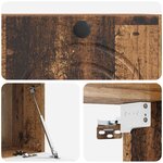 vidaXL Meuble TV mural Bois ancien 59 5 x 41 x 30 cm Bois d'ingénierie
