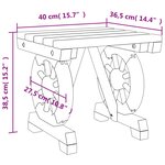 vidaXL Repose-pieds de jardin lot de 2 bois de sapin massif