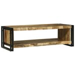 vidaXL Table Basse 120x50x38 cm Bois Massif de Mangue