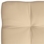 vidaXL Coussins de canapé palette 7 Pièces Beige