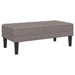 vidaXL Ensemble de Canapés avec coussin 2 Pièces Taupe Polyester