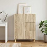 vidaXL Buffet Chêne Sonoma 66 x 34 5 x 90 cm Bois d'ingénierie