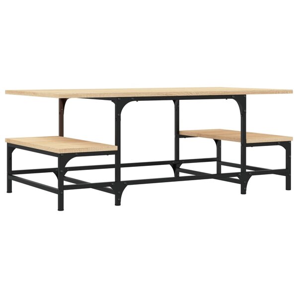 vidaXL Table basse chêne sonoma 100x50 5x40 cm bois d'ingénierie