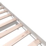 vidaXL Cadre de lit sans matelas blanc bois de pin massif
