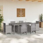 vidaXL Table de jardin pour repas Gris clair 200 x 100 x 73 cm