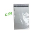 100 Enveloppes plastique opaques éco 60 microns n°1 - 170x230mm