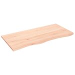 vidaXL Étagère murale 100x50x2 cm bois de chêne massif non traité