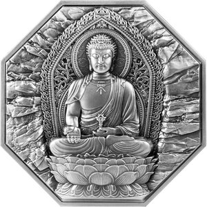 Pièce de monnaie en Argent - Cuivre 25000 Francs g 155.5 (5 oz) Ag - 886.35 (28.5 oz) Cu Millésime 2025 Eight Protectors AMITABHA