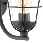 Eglo lampe murale d'extérieur pulfero noir