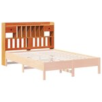 vidaXL Tête de lit avec rangement cire marron 150cm bois massif de pin