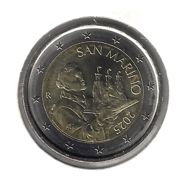 2 euros officielle Saint Marin 2025 UNC.