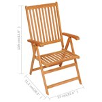 Salon de jardin meuble d'extérieur ensemble de mobilier 9 pièces bois de teck massif 02_0018250