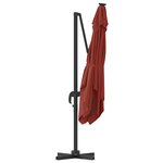 vidaXL Parasol de Terrasse Terracotta Polyester Grand