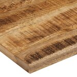 vidaXL Dessus de table 110x80x2 5cm bord vif bois massif manguier brut