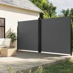 vidaXL Auvent latéral rétractable anthracite 220x1000 cm