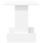 vidaXL Table d'appoint Blanc 35 5 x 35 x 40 cm Bois d'ingénierie