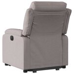 vidaXL Fauteuil inclinable taupe tissu