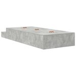 vidaXL Cadre de lit gris béton 80x200 cm