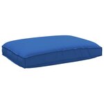 vidaXL Coussin pour assise de palette Bleu royal 120 x 80 x 12 cm