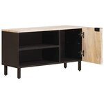 vidaXL Meuble TV avec stockage Finition Lavage Blanc 80 x 33 x 46 cm