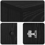 vidaXL Meuble de salle de bain avec évier Noir 54 x 35 x 83 cm