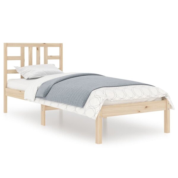 vidaXL Cadre de lit sans matelas 90x190 cm bois massif