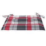 vidaXL Chaises de jardin lot de 4 avec coussins Bois de teck massif