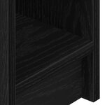 vidaXL Table de chevet avec tiroir chêne noir 20x36x60 cm