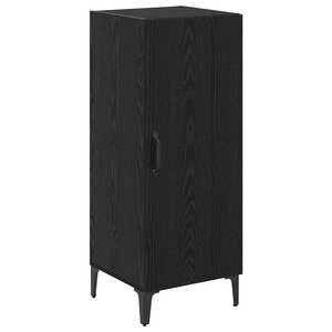 vidaXL Buffet Chêne noir 34 5 x 34 x 90 cm Bois d'ingénierie