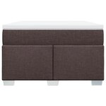 vidaXL Sommier à lattes de lit avec matelas Marron foncé 120x200 cm