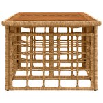 vidaXL Table de jardin relevable Naturel 100 x 55 x 37 cm