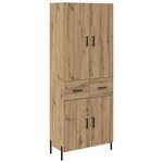 vidaXL Haut Armoire Montage mural Chêne artisanal 69 5 x 34 x 180 cm