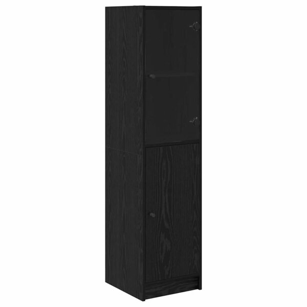 vidaXL Haut Armoire Chêne noir 35 x 37 x 142 cm Bois d'ingénierie