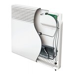 Convecteur électrique avec résistance blindée blanc f617 atlantic  561720
