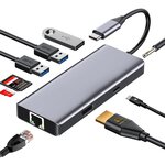 Dock USB-C 9 en 1 - Concentrateur (hub) gris sidéral