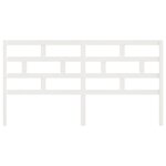vidaXL Tête de lit Blanc 206x4x100 cm Bois massif de pin