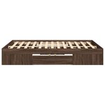 vidaXL Cadre de lit sans matelas chêne marron 140x190 cm