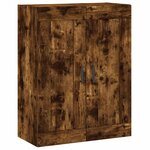 vidaXL Armoire murale chêne fumé 69 5x34x90 cm bois d'ingénierie